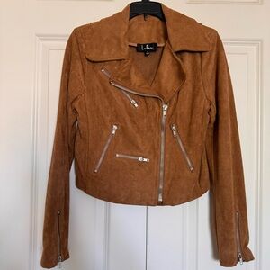 Tan Faux Suede Jacket